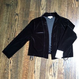 Black velvet valero shrug